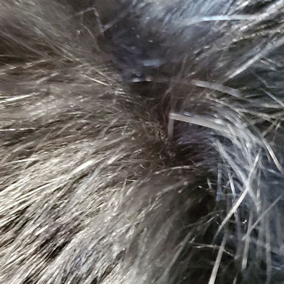 LANE BRYANT Black Sweater w/ Rabbit Fur Collar SIZE‎ 18/20 - Picture 8 of 9